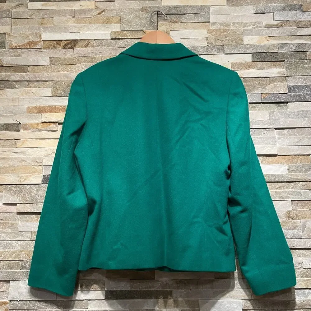 Vintage Pendleton Wool Blazer | Emerald Green, Made in USA, Collectible Rare